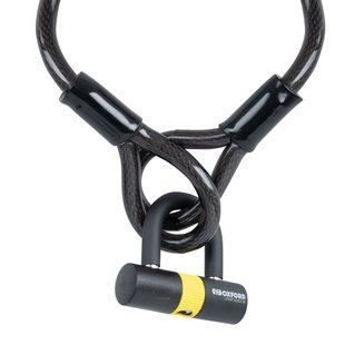 Трос протиугінний Oxford Loop Lock15 Cable Lock+Mini Shackle 15mm x 2.0m