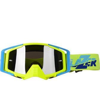 Маска кросова LAZER Goggle Race Style Yellow Fluo - Mirror Silver Lens