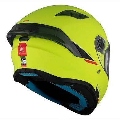 Мотошлем MT Targo S Solid A3 Matt Yellow ECE2206 XL