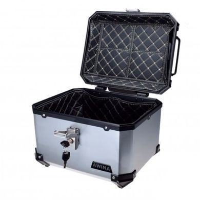 Кофр AWINA 45L 43.5x38x34см пластик серебро AW9037S