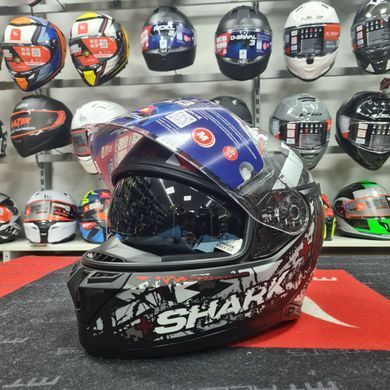 Мотошлем SHARK SKWAL i3 HELLCAT Matt Black Grey Red M