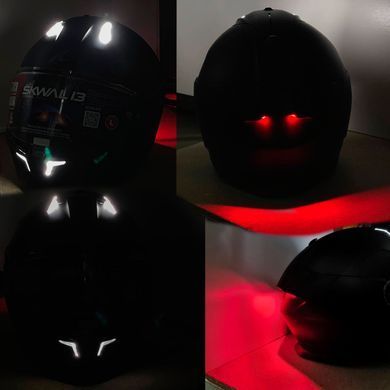 Мотошлем SHARK SKWAL i3 HELLCAT Matt Black Grey Red M