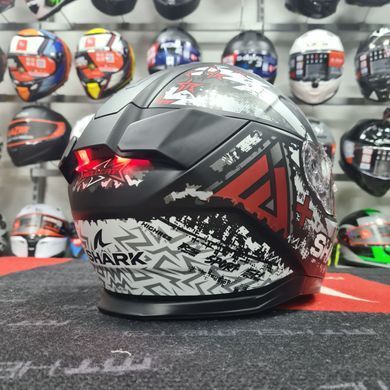 Мотошлем SHARK SKWAL i3 HELLCAT Matt Black Grey Red M