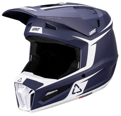 Мотошолом LEATT Moto 3.5 Helmet + Goggle Blue S