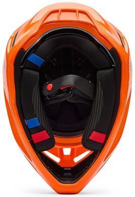 Мотошолом FOX V3 RS Helmet FRACTURE Flo Orange M