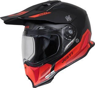 Мотошлем Just1 J14-F Elite Fluo Red Black XL
