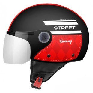 Мотошлем MT STREET S RUNWAY B5 Gloss XS