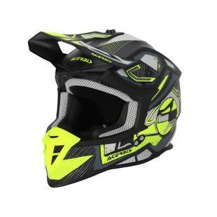 Мотошолом ACERBIS LINEAR 2206 black fluo yellow XL, L