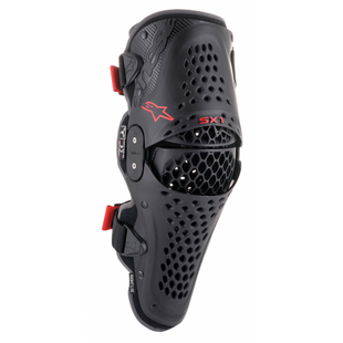 Мотонаколенники Alpinestars SX-1 V2 Black/Red S/M