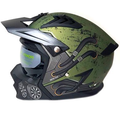 Мотошлем AXXIS HUNTER SV Toxic C6 Matt Green M