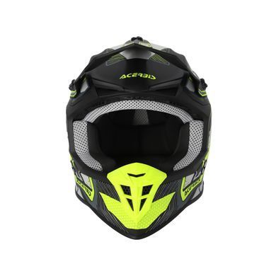 Мотошолом ACERBIS LINEAR 2206 black fluo yellow XL, L
