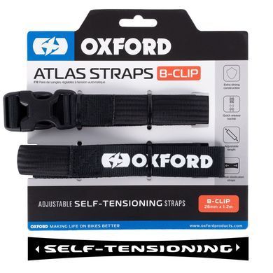 Ремені багажні Oxford Atlas B-Clip 26mm x 1.2M Black