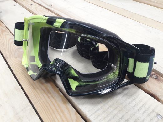 Маска кросова MT Goggles Mx Evo Stripes Black/Fluo Yellow