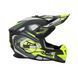Мотошолом ACERBIS LINEAR 2206 black fluo yellow XL, L