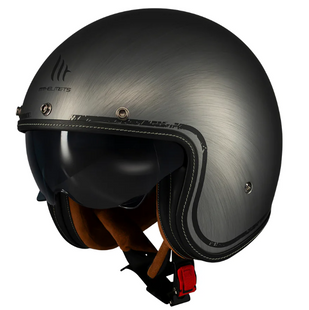 Мотошолом MT Le Mans 2 SV S SCRATCHED CHROME A2 MATT L