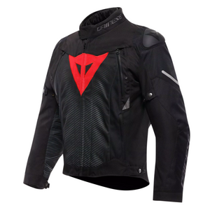 Мотокуртка Dainese SUPER SPRINT D-DRY JACKET BLACK BLACK RED-LAVA 52