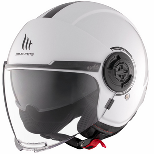 Мотошлем MT VIALE SV S B PURE A0 Gloss XS