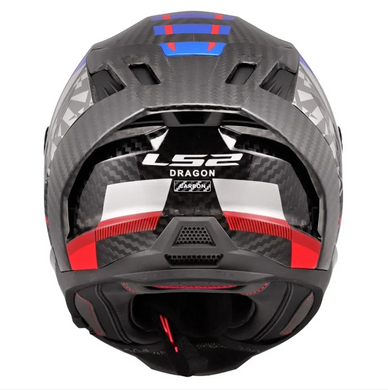 Мотошлем LS2 FF807 Dragon Trax Blue Red (XXL)