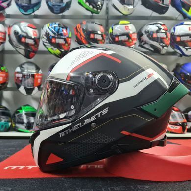 Мотошлем MT THUNDER 4 SV Jerk B6 Matt Green XS