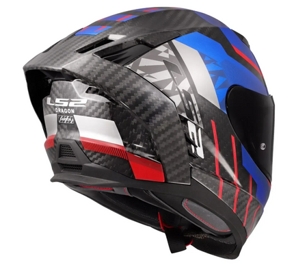 Мотошлем LS2 FF807 Dragon Trax Blue Red (XXL)