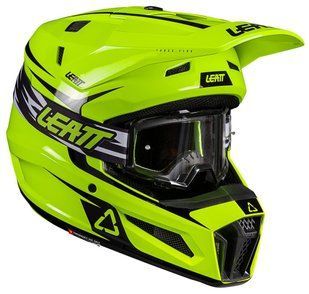 Мотошолом LEATT Moto 3.5 Helmet + Goggle Neon Yellow S