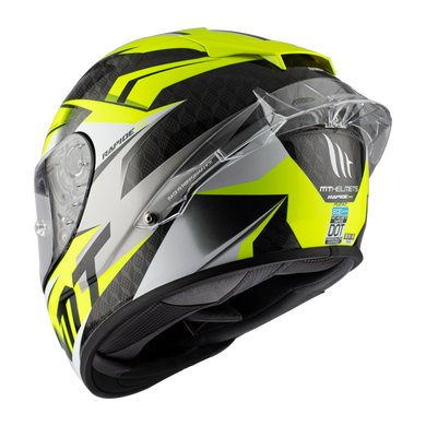 Мотошлем MT RAPIDE Pro Carbon FUGAZ D3 Gloss Yellow S