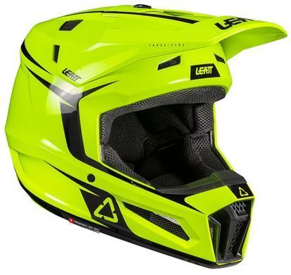 Шолом LEATT Moto 3.5 Helmet + Goggle Neon Yellow S