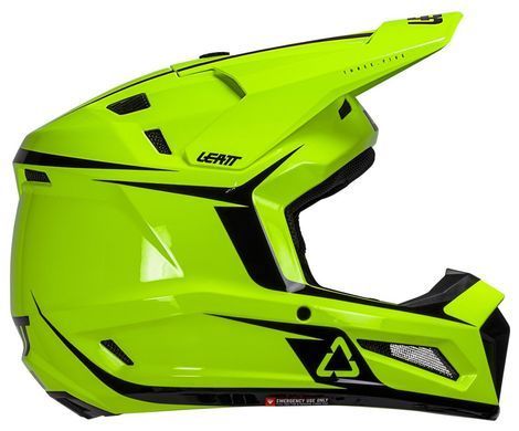 Шолом LEATT Moto 3.5 Helmet + Goggle Neon Yellow S