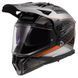 Мотошолом LS2 MX702 Pioneer 2 100TH Meridian Matt Black Light Gray Orange L