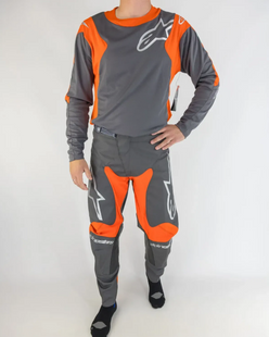Мотокостюм Alpinestars Racer Hoen Grey/Orange 32/M
