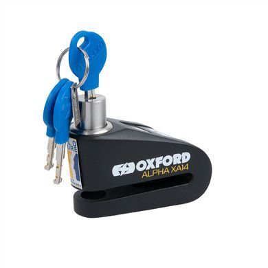 Замок на диск Oxford Alpha XA14 Alarm Disc Lock Black/Black
