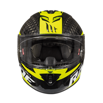 Мотошолом MT RAPIDE Pro Carbon Gloss Fluor Yellow L