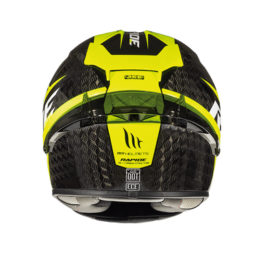 Мотошолом MT RAPIDE Pro Carbon Gloss Fluor Yellow L