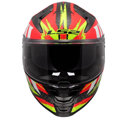 Мотошлем LS2 FF811 Vector 2 C Tantic Red Hi-Vis Yellow (L)