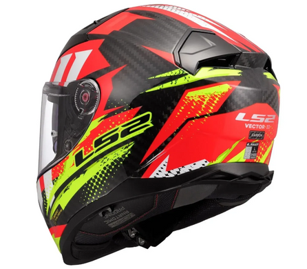 Мотошлем LS2 FF811 Vector 2 C Tantic Red Hi-Vis Yellow (L)