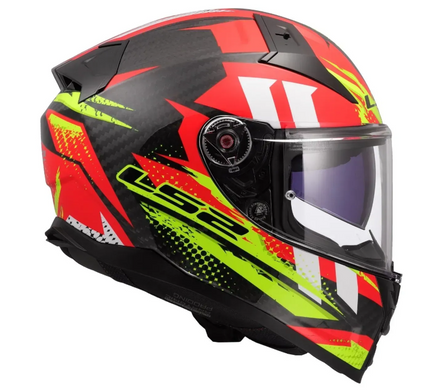 Мотошлем LS2 FF811 Vector 2 C Tantic Red Hi-Vis Yellow (L)