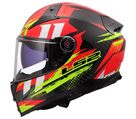 Мотошлем LS2 FF811 Vector 2 C Tantic Red Hi-Vis Yellow (L)