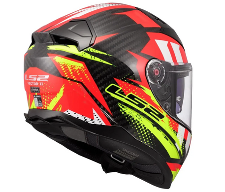 Мотошлем LS2 FF811 Vector 2 C Tantic Red Hi-Vis Yellow (L)
