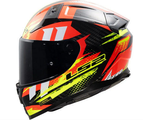 Мотошлем LS2 FF811 Vector 2 C Tantic Red Hi-Vis Yellow (L)