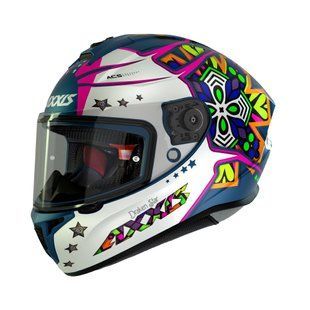 Мотошолом AXXIS DRAKEN S Star C7 Matt Blue XXL, XS