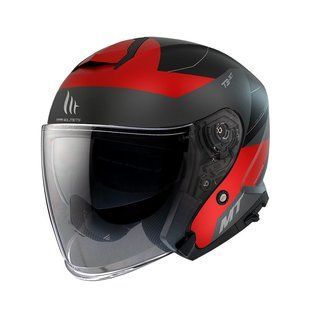 Мотошлем MT THUNDER 3 Jet COOPER A5 Matt Red L