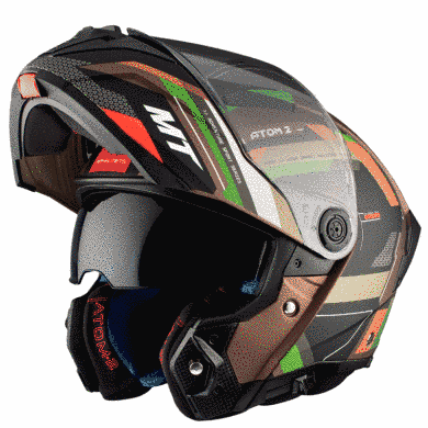 Мотошлем MT ATOM 2 SV BAST A6 Matt Green M