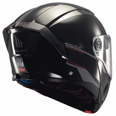 Мотошолом MT ATOM 2 SV Solid A1 Gloss Black XS