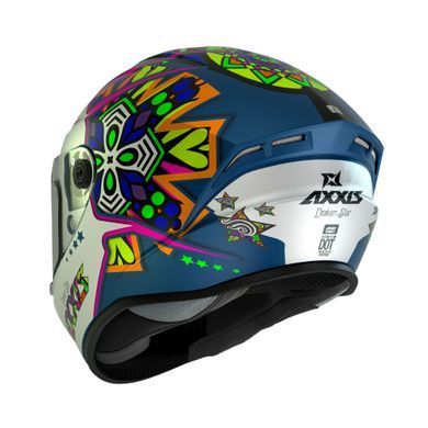 Мотошолом AXXIS DRAKEN S Star C7 Matt Blue XXL, XS