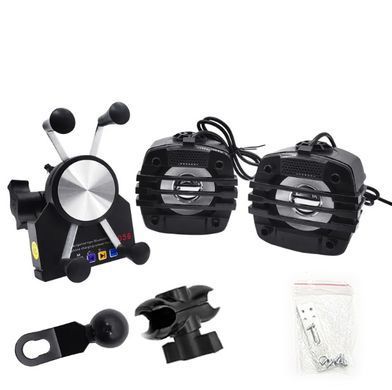 Мотоакустика с держателем телефона, USB, Bluethooth, 2x20W