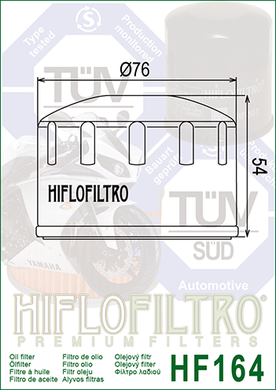 Фільтр масляний Hiflo Filtro HF164