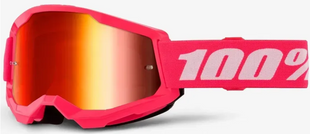 Маска кросова 100% STRATA Goggle II Pink- Mirror Red Lens