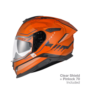 Мотошолом Nexx Y.100R BARON ORANGE XS
