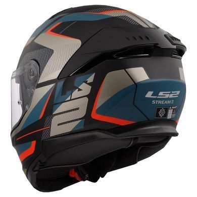 Мотошолом LS2 FF808 Stream 2 Road Matt Black Blue ECE2206 M