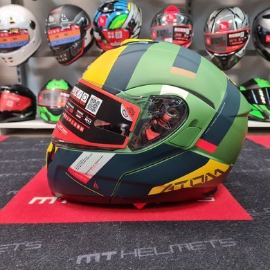 Мотошлем MT ATOM SV Gorex C6 Matt Green M